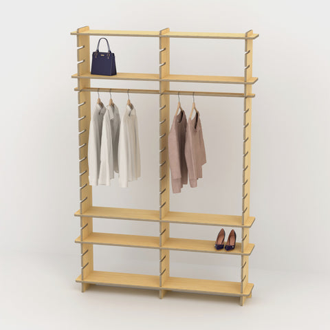 Shelvr Double Bay Clothing Rack | H2315 x D290mm