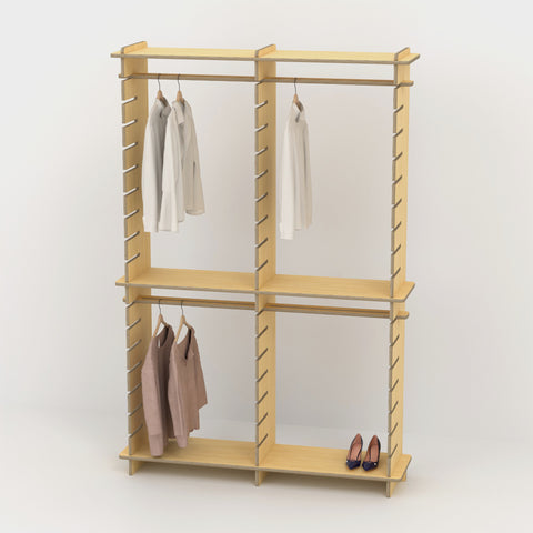 Shelvr Double Bay Clothing Rack | H2315 x D390mm